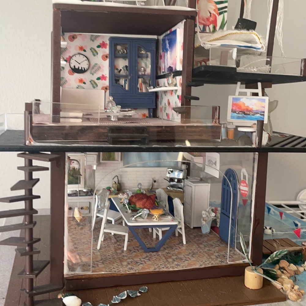 Miniature beach house